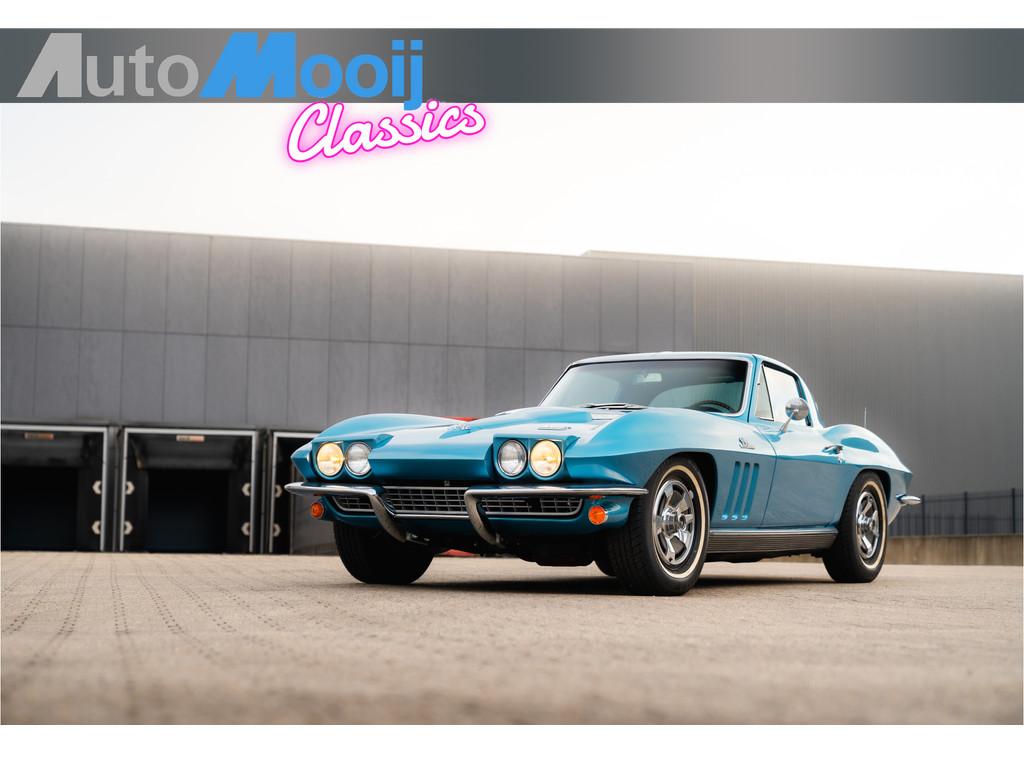 Chevrolet Corvette C2 427 Big Block 7.0 Liter / 390 HP / Tur, Auto's, Zwart, Blauw, Bedrijf, Handgeschakeld