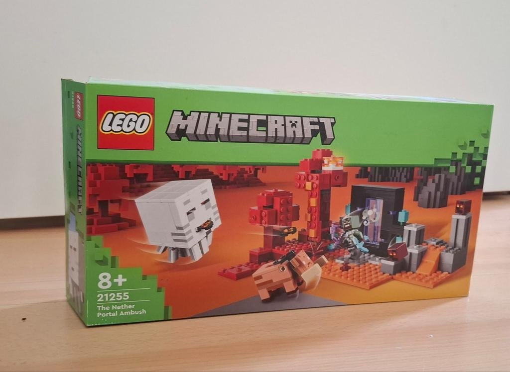Minecraft LEGO The nether portal ambush, Minecraft, Lego, Ophalen of Verzenden, Zo goed als nieuw