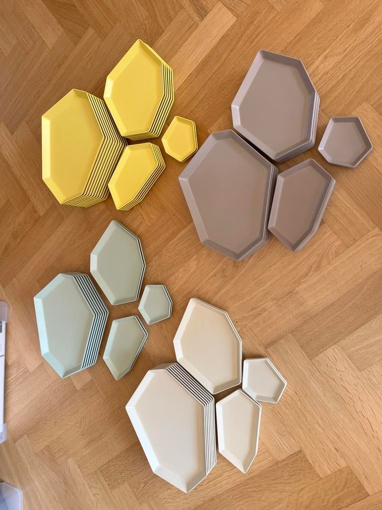 Ideaco Japans design servies – 83 stuks, Overige materialen, Nieuw, Ophalen of Verzenden, Bord(en)