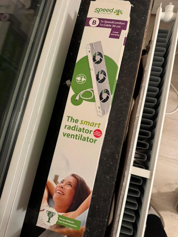 SpeedComfort radiator ventilatoren - Slimme verwarming, Doe-het-zelf en Verbouw, Verwarming en Radiatoren, Gebruikt, Overige typen