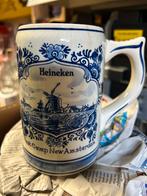 Delfts blauwe Heineken pul dubbeldruk, Ophalen, Zo goed als nieuw, Pul(len), Heineken