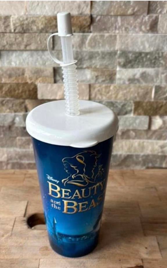 Disney beauty and the beast beker, Ophalen of Verzenden, Zo goed als nieuw