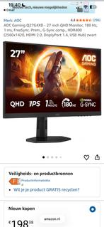 AOC 27 inch 180Hz gaming monitor - 1 jaar oud, Computers en Software, Monitoren, IPS, Full HD, Zo goed als nieuw, 151 t/m 200 Hz