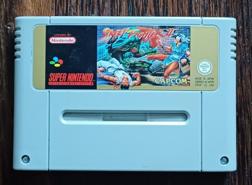 Street Fighter II - Super Nintendo (SNES) Cartridge, Spelcomputers en Games, Gebruikt, Vechten, 2 spelers, Eén computer