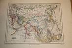 Zeldzame antieke kaart - Azië - 1860 !!, Boeken, Atlassen en Landkaarten, Gelezen, Ophalen of Verzenden, Landkaart, 1800 tot 2000