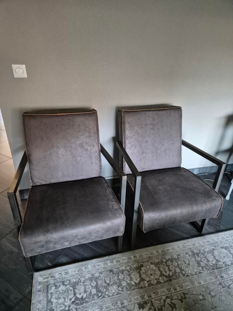 Twee stoere fauteuils stoelen microleder ongebruikt, Ophalen, Nieuw