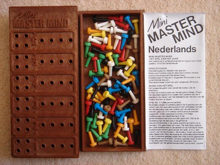 LEUK: Originele Mini MasterMind/Master Mind Reisspel, Hobby en Vrije tijd, Gezelschapsspellen | Bordspellen, Gebruikt, Een of twee spelers