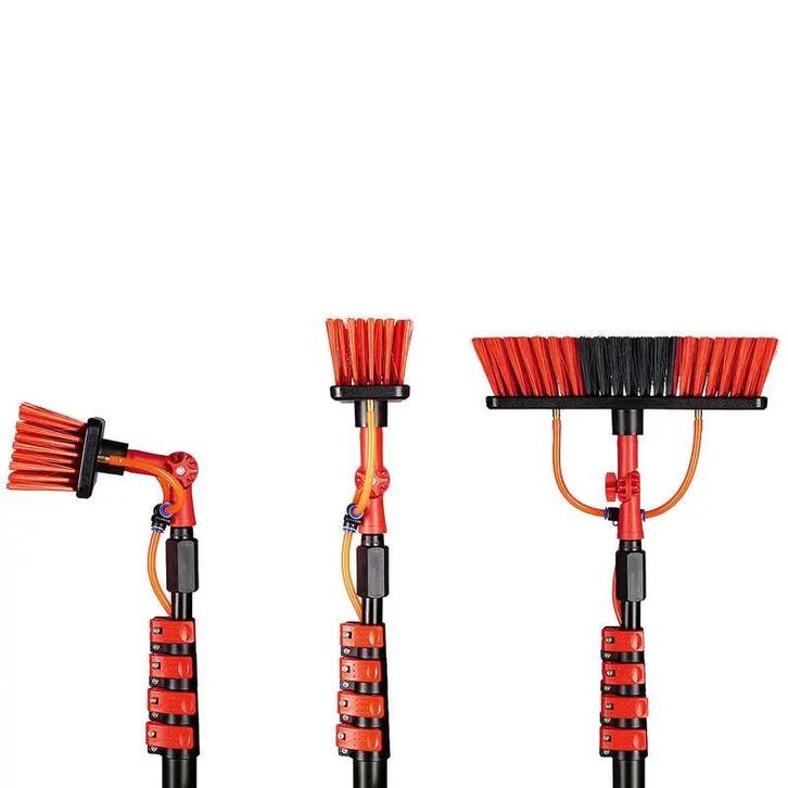Telescopische Wasborstel voor Ramen en Zonnepanelen max 4,6m, Doe-het-zelf en Verbouw, Overige Doe-het-zelf en Verbouw, Zo goed als nieuw