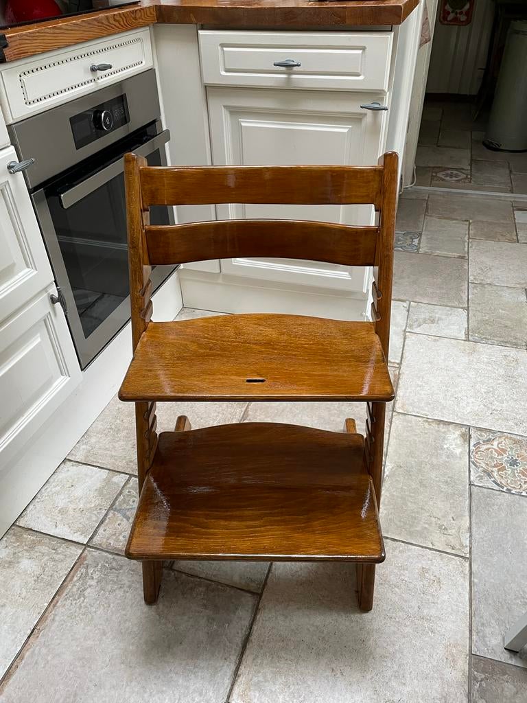 Meegegroeistoel met babyset - Stokke Tripp Trapp, Ophalen, Gebruikt, Meegroeistoel, Aanschuifbaar