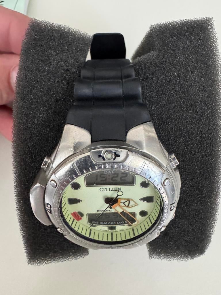 Citizen Promaster JP1060-01W horloge, Sieraden, Tassen en Uiterlijk, Horloges | Heren, Gebruikt, Staal, Overige materialen, Ophalen of Verzenden