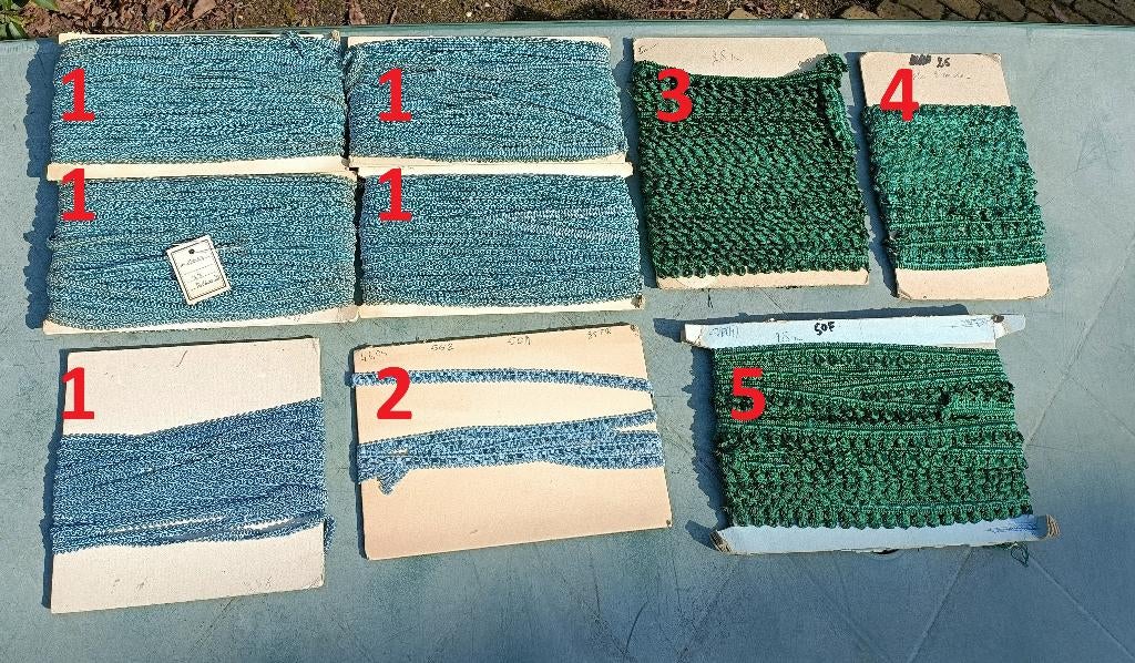 Diverse origineel vintage fournituren sierlint Lot 7 (SF32), Ophalen of Verzenden, Nieuw, Lint, Band of Elastiek