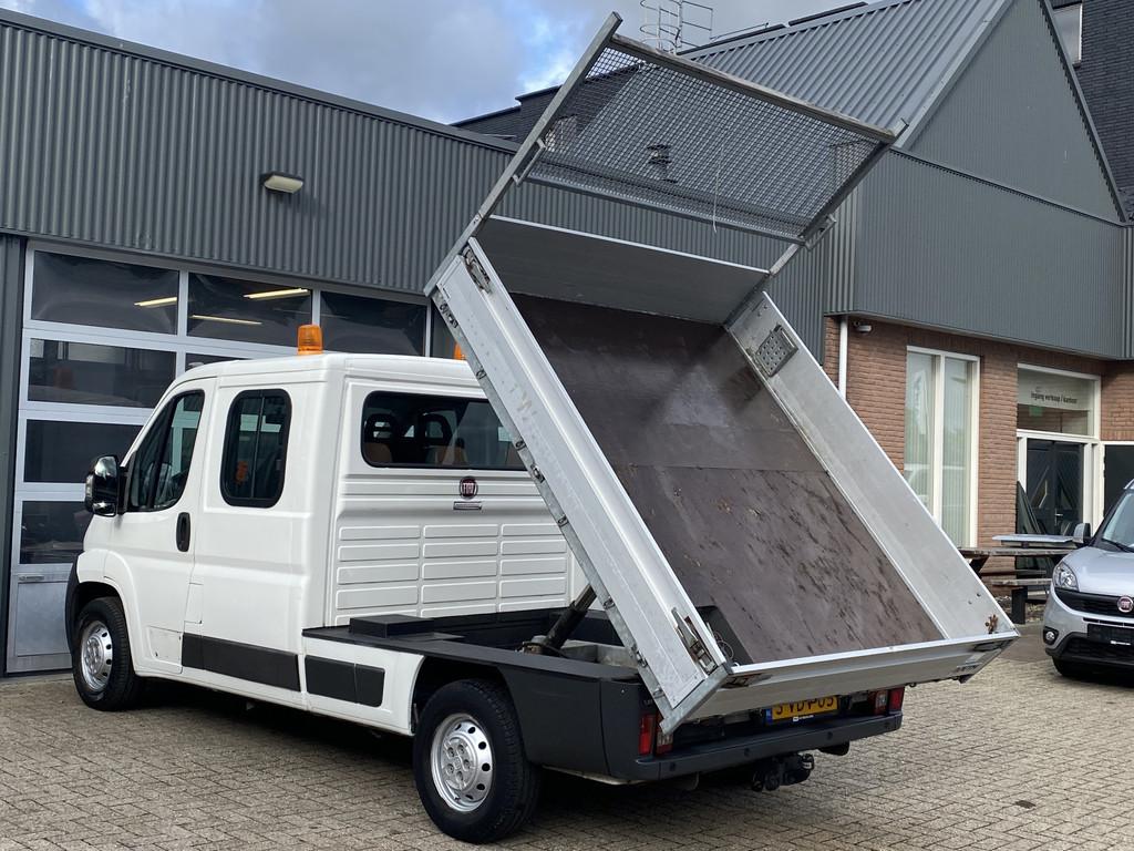 Fiat Ducato 35L 3.0 CNG benzine Aardgas Kipper Loopt op 3 Ci, Auto's, Bestelauto's, Voorwielaandrijving, Euro 5, Gebruikt, Zwart