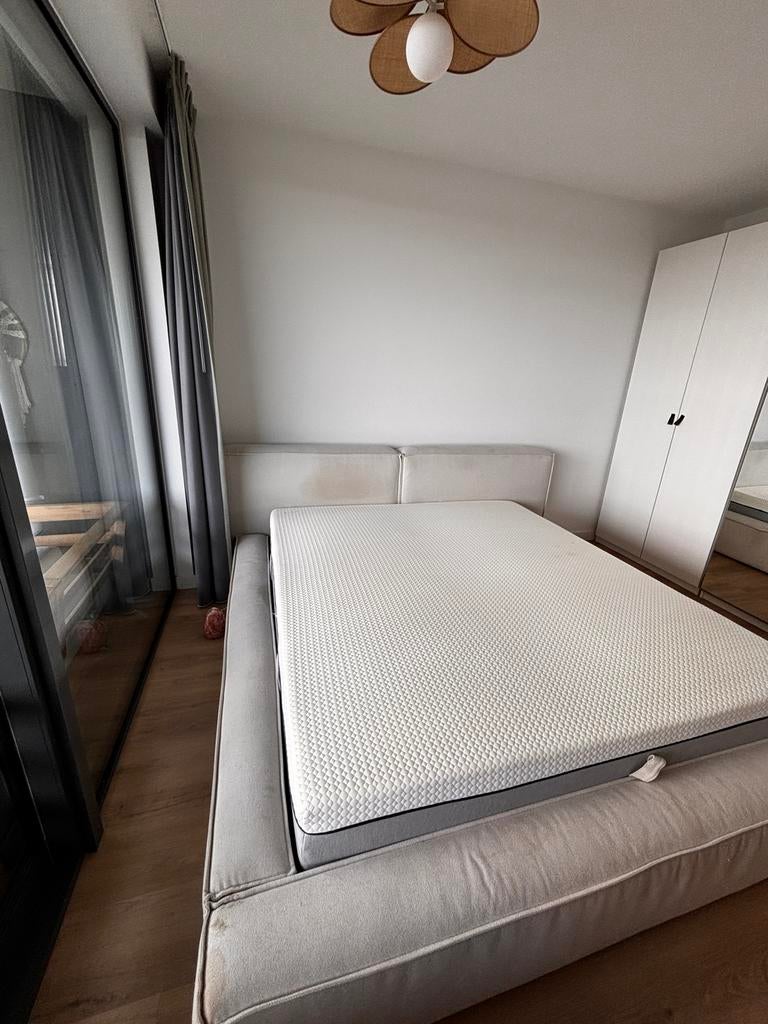 Westwing bed 180x200 met matras en opbergruimte, Ophalen, Gebruikt, Tweepersoons, 180 cm