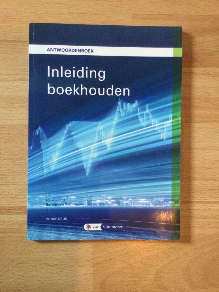 Inleiding boekhouden antwoordenboek - 4e druk, Ophalen of Verzenden, Zo goed als nieuw