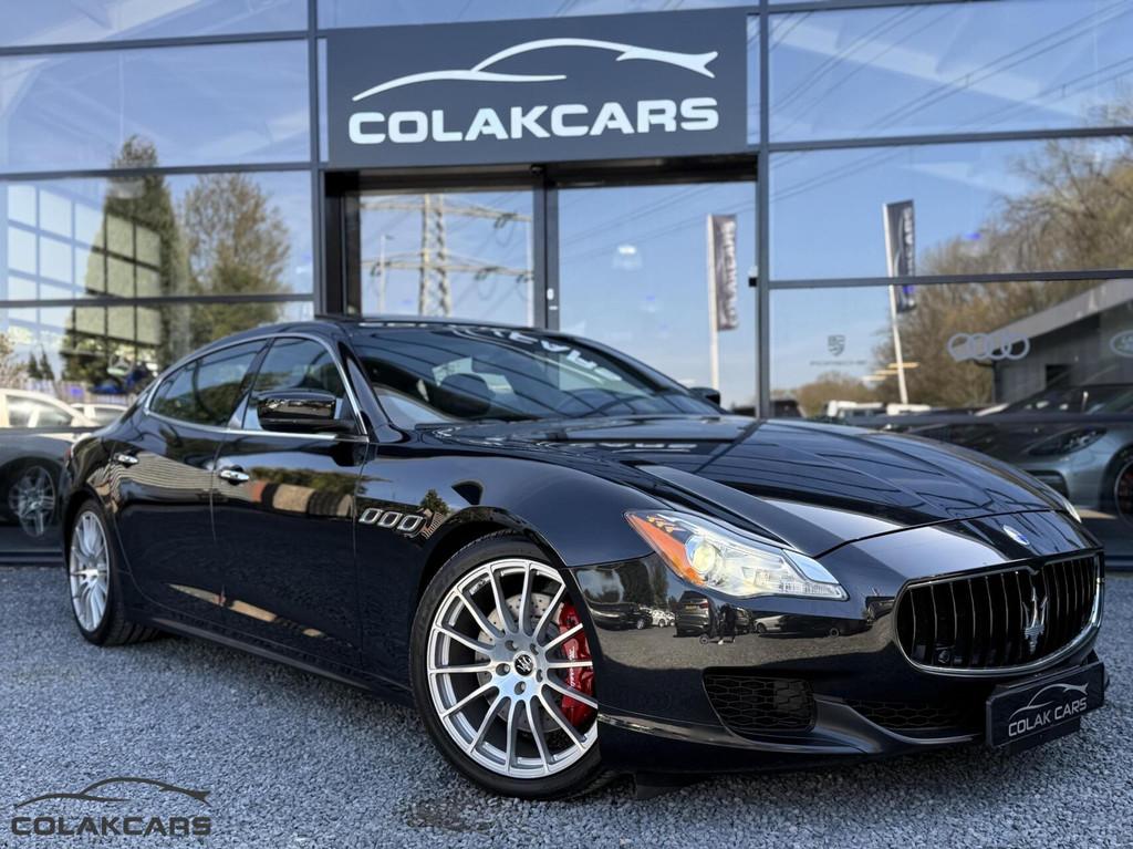 Maserati Quattroporte 3.0 S Q4 411pk Navigatie/Stoelverwarm, Auto's, Maserati, Automaat, Gebruikt, Euro 6, Zwart