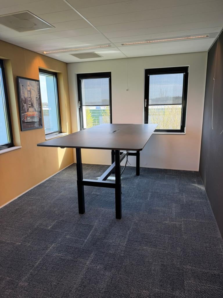 3 x Zit/sta vergadertafel Gispen TMNL Agile - 280 x 140 cm., Ophalen, Gebruikt, 280 cm, 140 cm