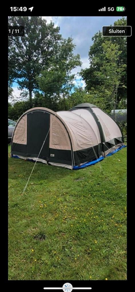 Wilderness 330 (Kasten) tent met comfortuifel., Caravans en Kamperen, Tenten, Ophalen, Gebruikt, Tot en met 6