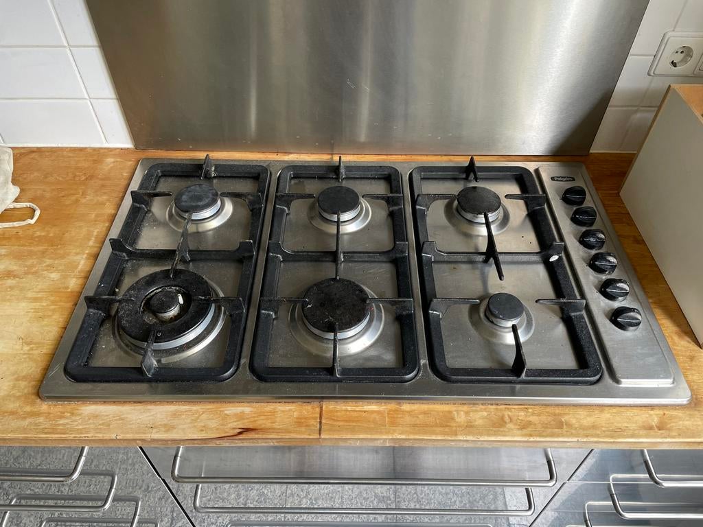 Pelgrim 6-pits gasfornuis - Gebruikt, Ophalen, Gebruikt, 60 cm of meer, Inbouw