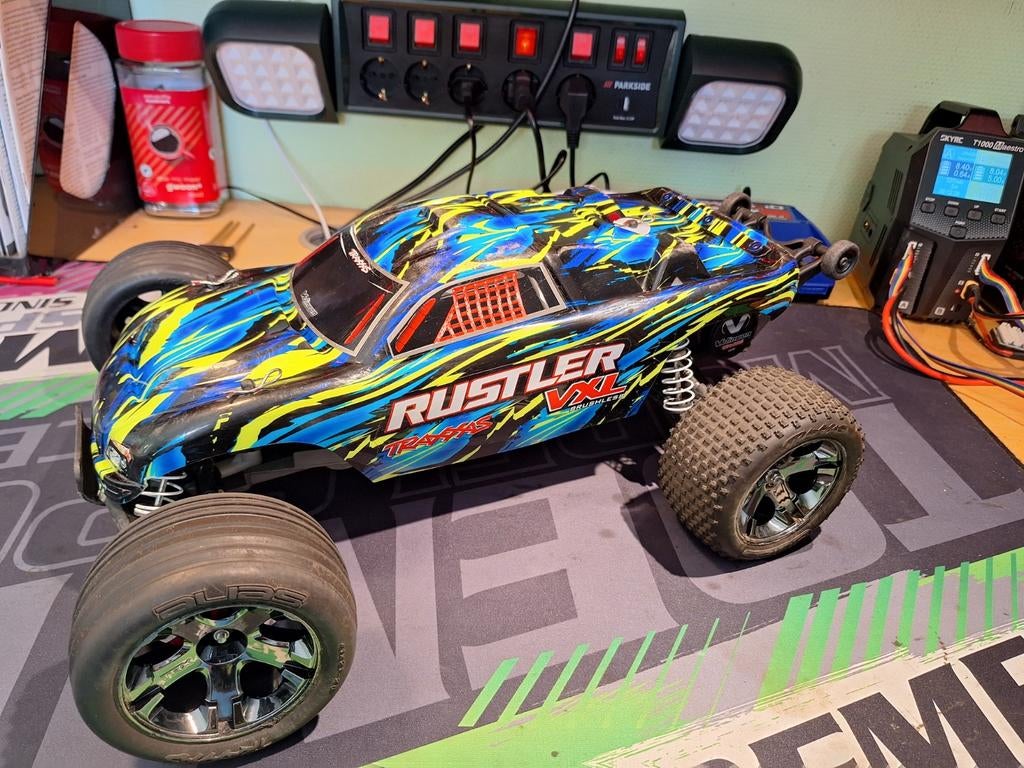 Traxxas Rustler VXL, Elektro, Gebruikt, Auto offroad, Ophalen of Verzenden
