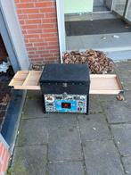 Viskoffer / Visstoel met opbergruimte en uitschuifbare lades, Watersport en Boten, Hengelsport | Algemeen, Ophalen, Gebruikt, Koffer of Tas