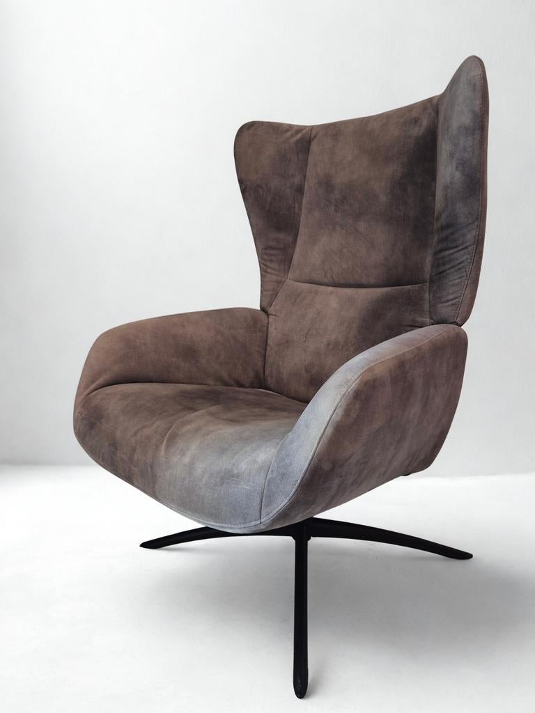 Camora IN.HOUSE Grijze Luxe Draaifauteuil - Zit heerlijk!, Huis en Inrichting, Fauteuils, Ophalen, 75 tot 100 cm, Zo goed als nieuw