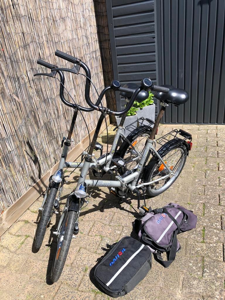 Tweetal 20”” vouwfietsen, Ophalen, Gebruikt, Totaal opvouwbaar, 20 inch of meer