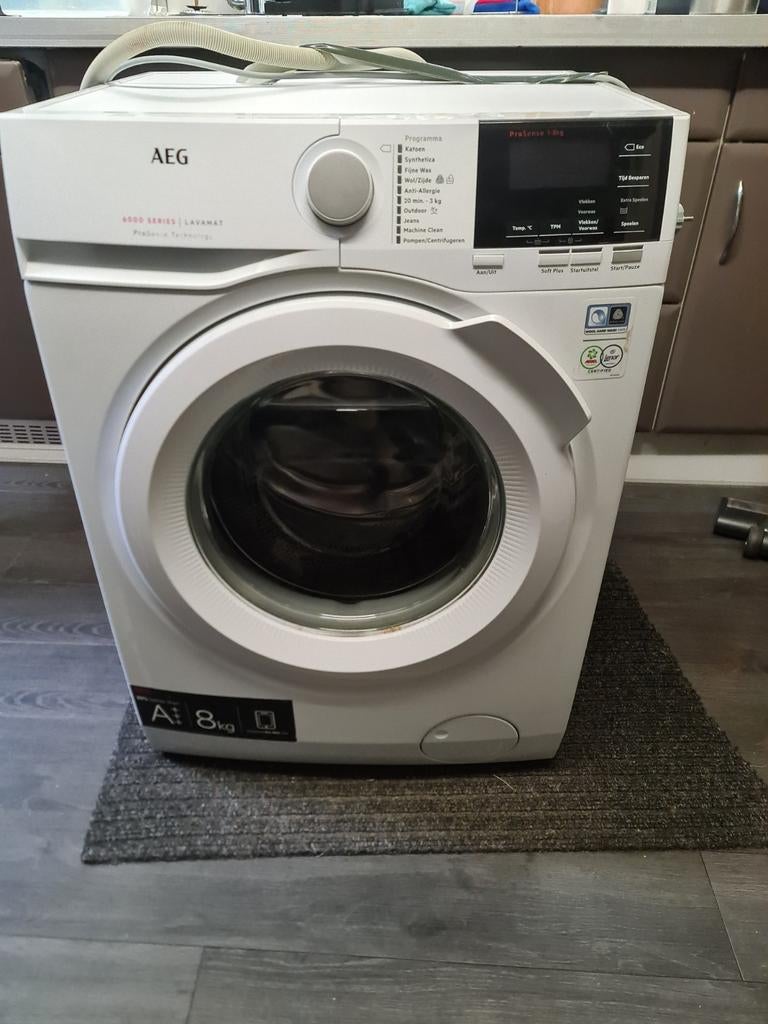 AEG 6000 Series Lavamat Wasmachine 8kg ProSense, 1200 tot 1600 toeren, 8 tot 10 kg, Ophalen of Verzenden, Zo goed als nieuw