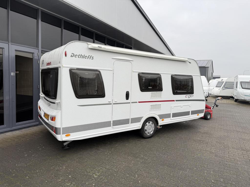 Dethleffs C'Go 475 EL 2 Aparte bedden + Zit 1300Kg Bj 2016, Lengtebed, Bedrijf, Treinzit, Tot en met 3