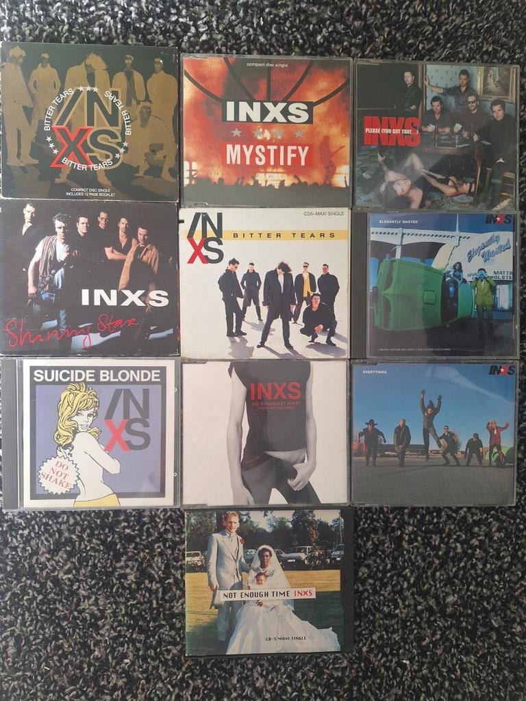 Inxs cd collectie 10x orgineel rare cds, Verzenden, Zo goed als nieuw, Poprock