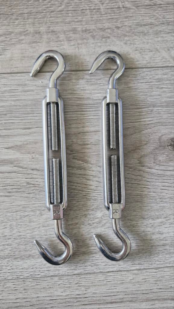 RVS Spanschroef met 2 haken, 190-270 mm spanbereik, Ophalen of Verzenden, Nieuw