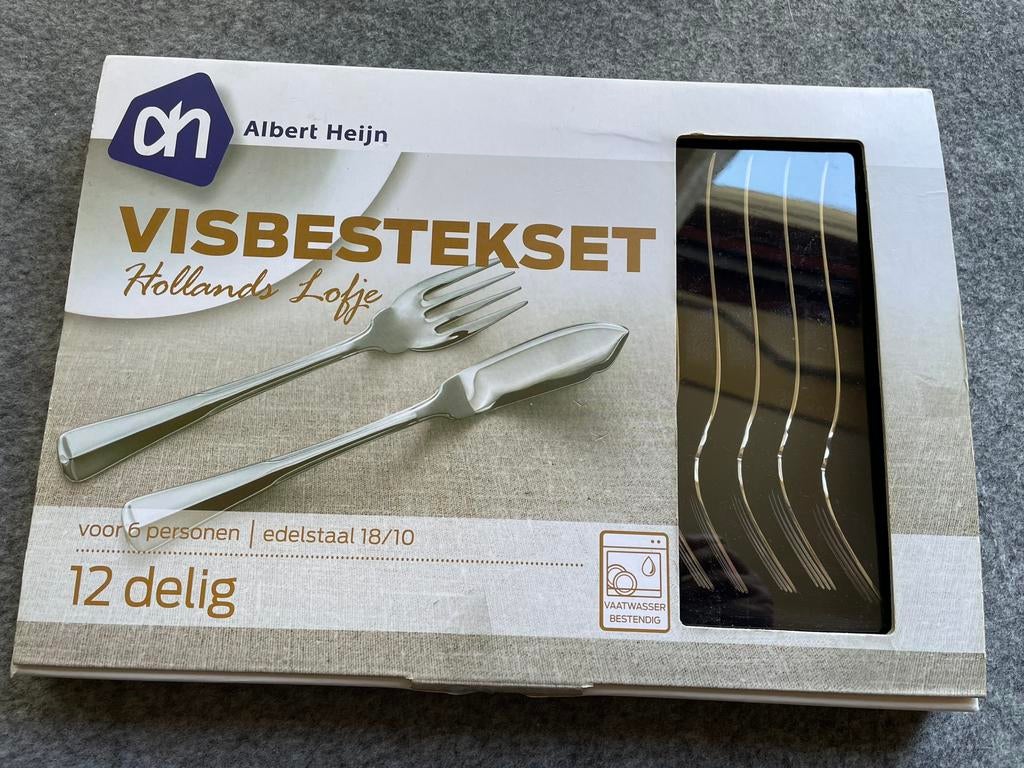 12 delige Visbestekset Nieuw., Verzenden, Nieuw, Bestekset