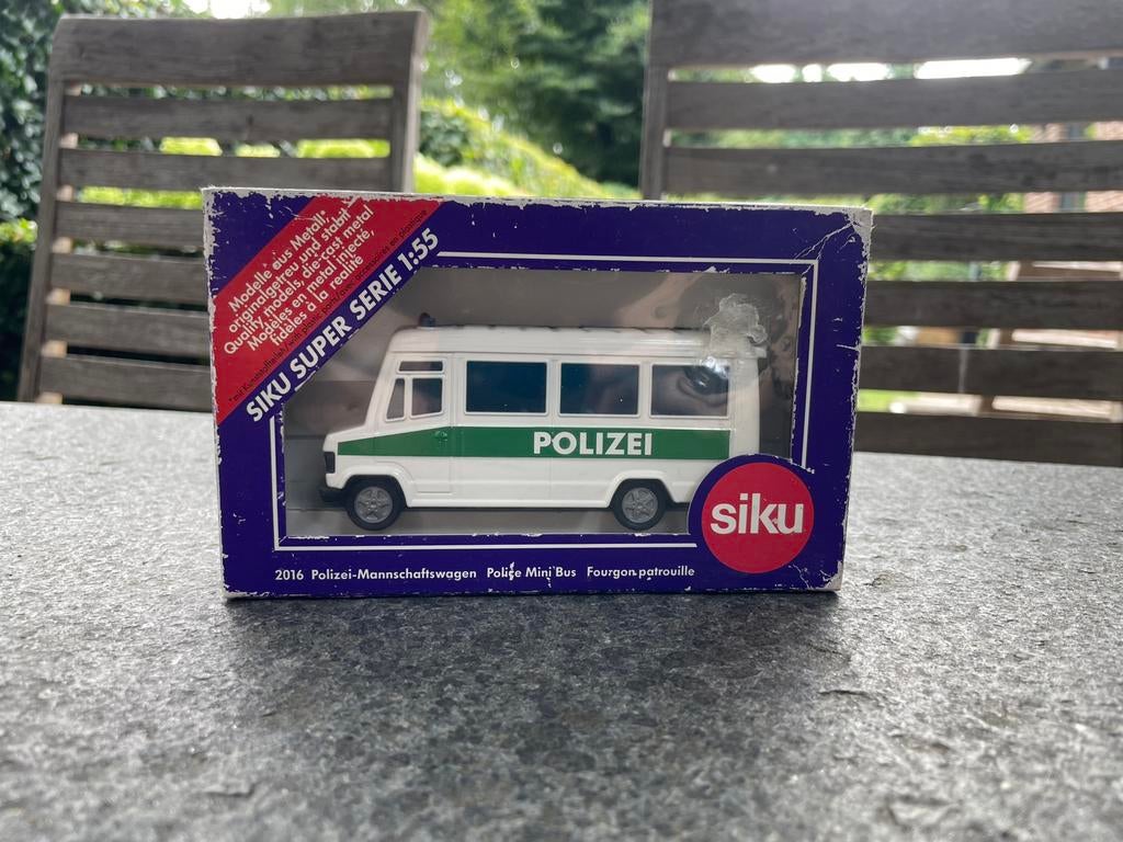 Siku 2016 - Mercedes 809 politiebus, Ophalen of Verzenden, Nieuw, Auto, SIKU