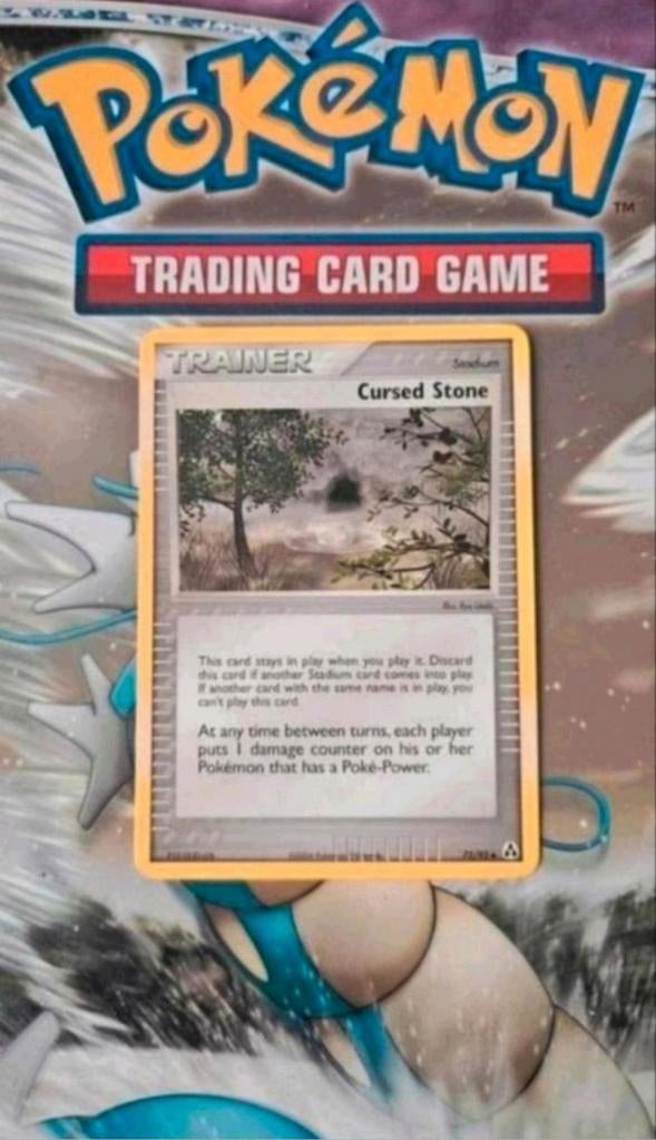 Cursed stone 72/92 Ex Legend Maker pokemon kaart, Ophalen of Verzenden, Gebruikt, Losse kaart