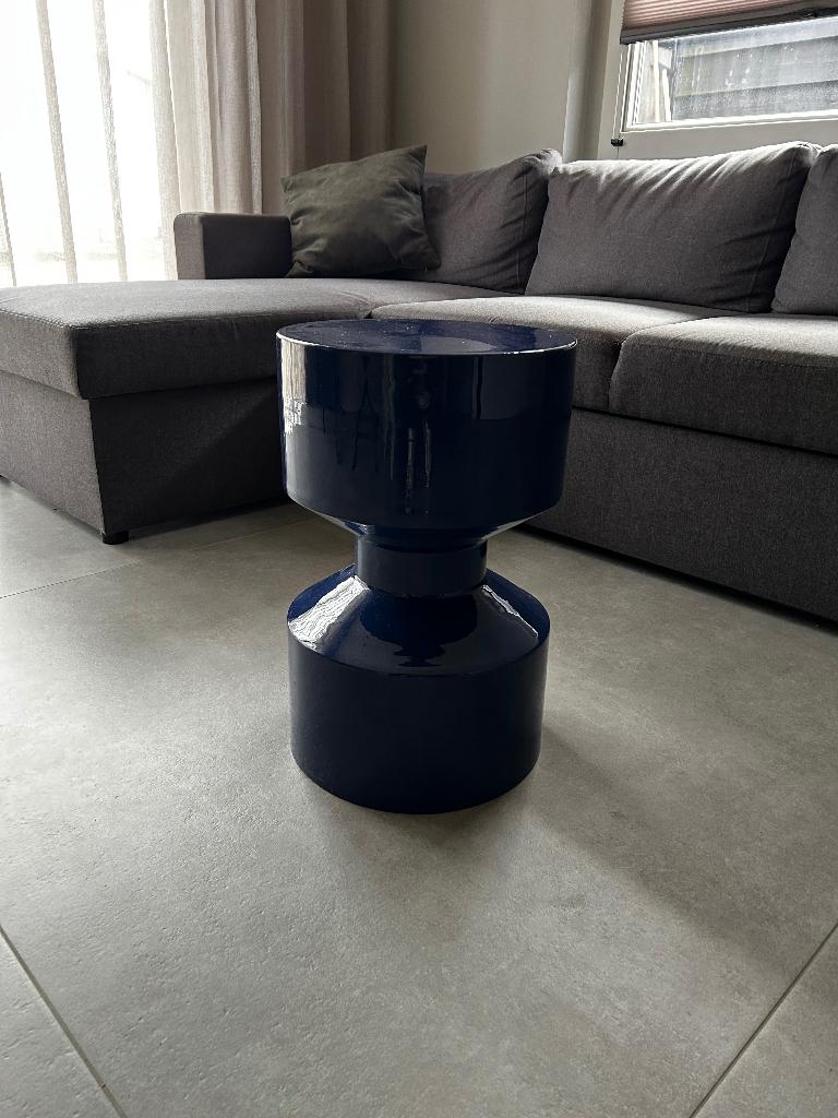 Bijzettafel, Huis en Inrichting, Tafels | Bijzettafels, 45 tot 60 cm, Minder dan 55 cm, Rond, Ophalen of Verzenden