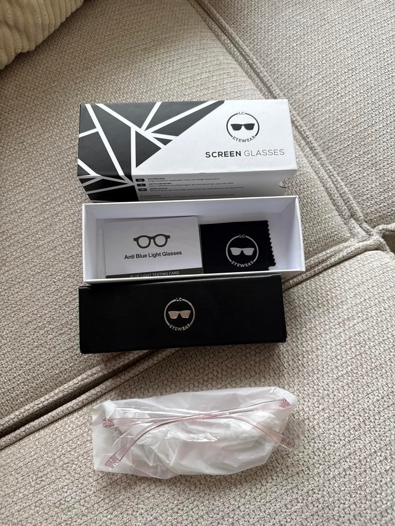 LC Eyewear screen glasses (nieuw), Overige merken, Nieuw, Ophalen of Verzenden, Roze