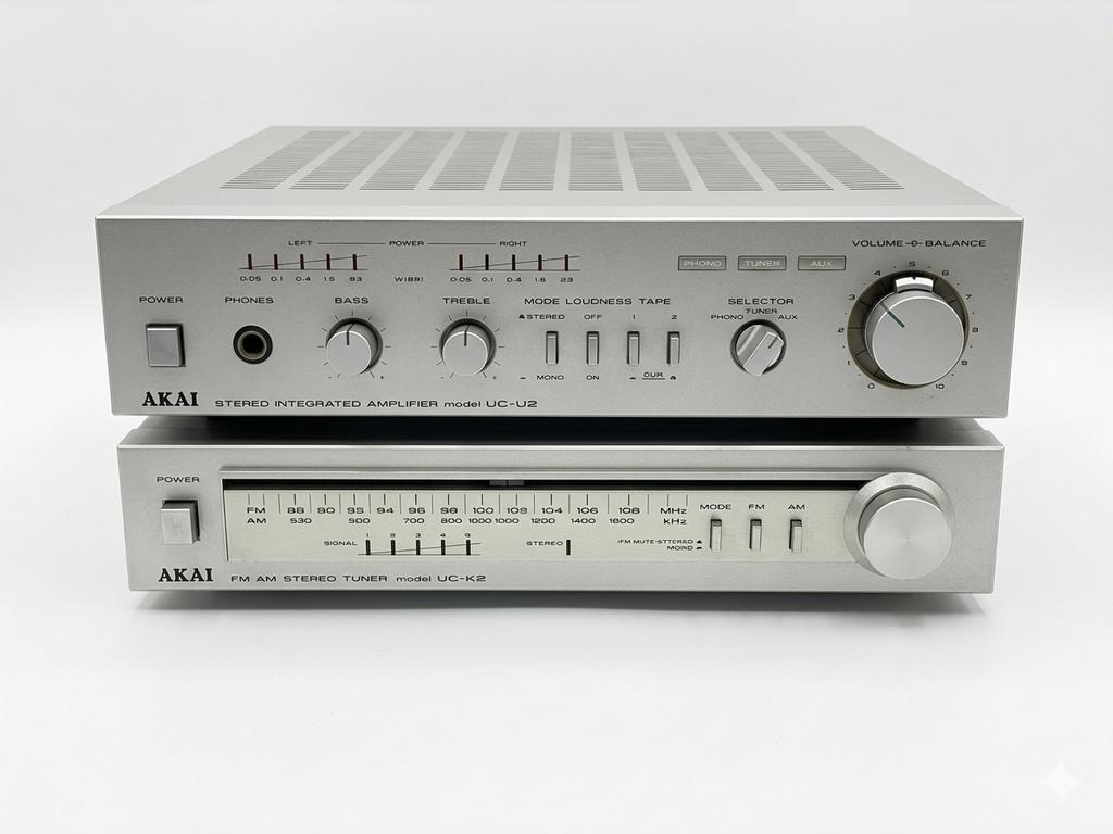 AKAI UC-U2 + AKAI UC-K2, Verzenden, Zo goed als nieuw, Minder dan 60 watt, Overige merken