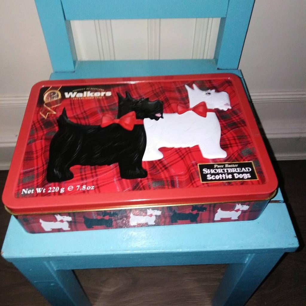 Scottie Dogs trommel met Scottish Terriers/Schotse terriër, Ophalen, Gebruikt, Overige