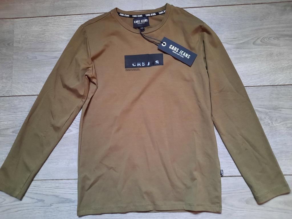 Nieuw! Cars jeans shirt longsleeve groen maat 12 146 / 152, Kinderen en Baby's, Kinderkleding | Maat 146, Nieuw, Ophalen of Verzenden