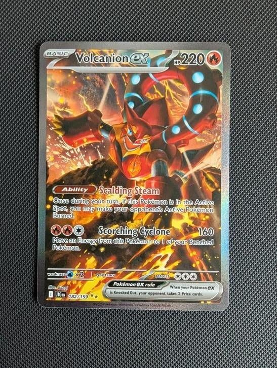 Volcanion ex 182/159 - PSA 10 POTENTIAL, Ophalen of Verzenden, Zo goed als nieuw, Losse kaart, Foil
