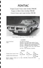 Pontiac custom , Le mans , Firebird 1966-1968 specificaties, Verzenden
