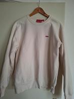 Supreme FW19 crewneck small box logo natural cotton medium, Ophalen of Verzenden, Gedragen, Maat 48/50 (M), Zwart