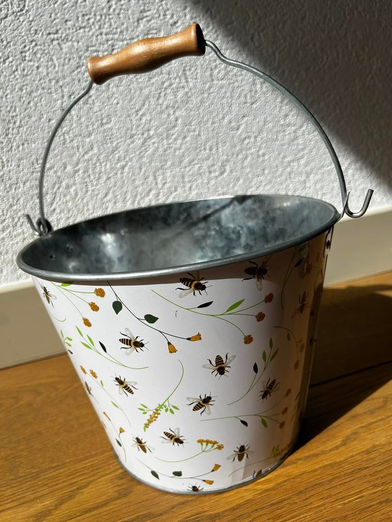 Esschert Design Bijenprint emmer, Ophalen, Nieuw, Rond, Overige materialen
