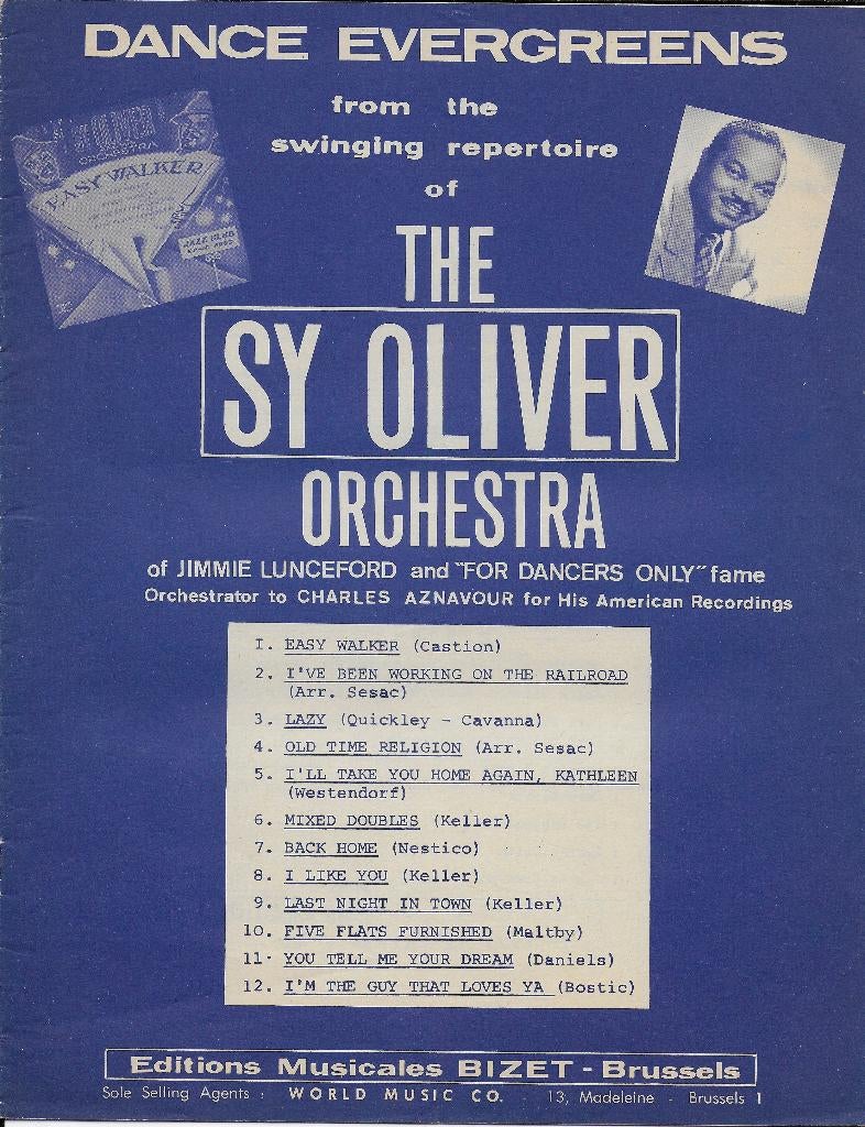 Mu68 bladmuziek the sy oliver orchestra dans evergreens, Gebruikt, Klassiek, Ophalen of Verzenden, Artiest of Componist