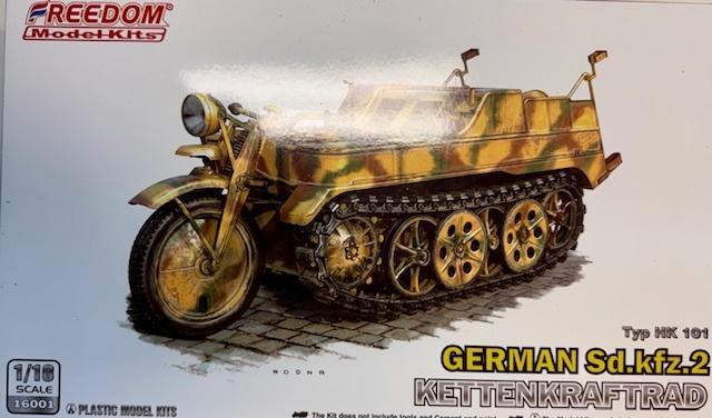 Coelianmodels, F M K, 16001, Kettenkrad Sd.2, 1/16, € 54,99, Hobby en Vrije tijd, Modelbouw | Auto's en Voertuigen, Nieuw, Tank