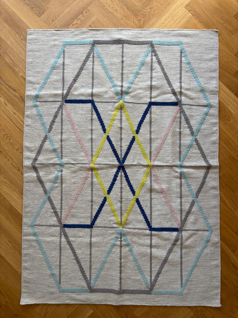 Geweven vloerkleed IKEA PS serie 180x125, Ophalen, Gebruikt, 100 tot 150 cm, 150 tot 200 cm