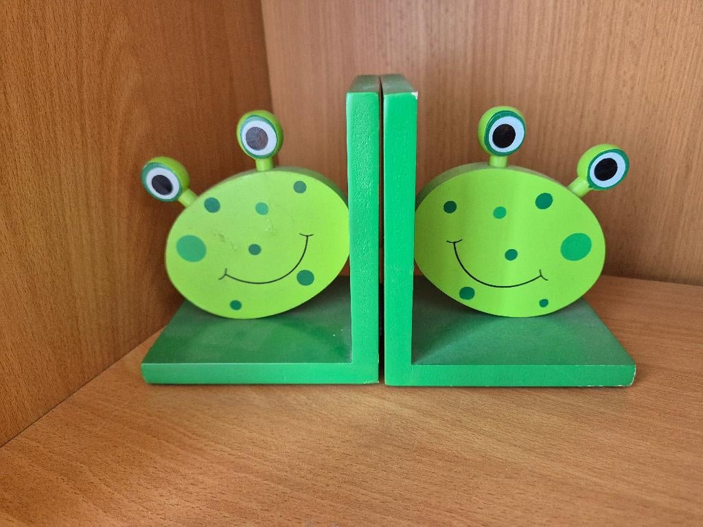 Boekensteun kikkers, Kinderen en Baby's, Kinderkamer | Inrichting en Decoratie, Ophalen of Verzenden, Gebruikt, Overige typen