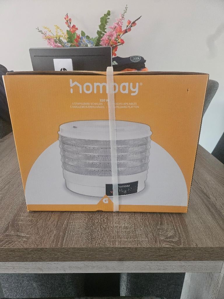 Voedselsdroger 5 plateaus, Nieuw, Ophalen of Verzenden, Wit, Overige merken