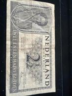 Nederlands 2½ gulden muntbiljet 1943 Wilhelmina, Ophalen of Verzenden, 2½ gulden, Los biljet