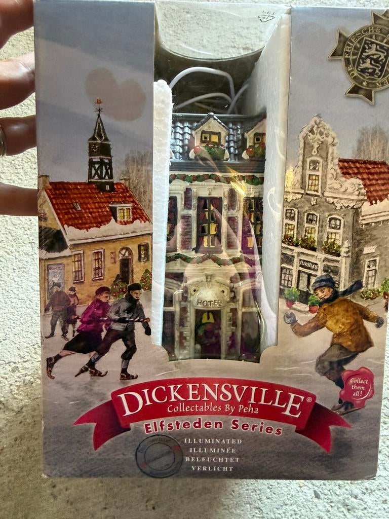 Diverse kersthuisjes in 1 koop., Diversen, Kerst, Ophalen, Gebruikt