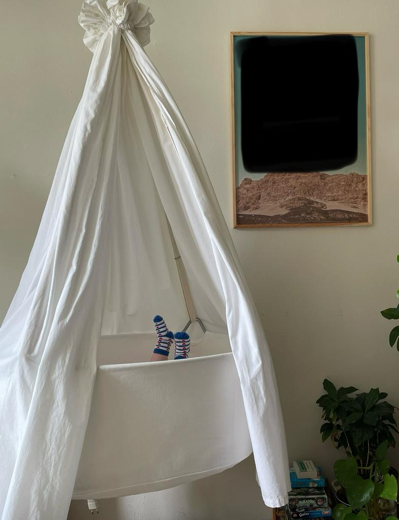 Leander Classic Hangwieg - Wit, Ophalen of Verzenden, Zo goed als nieuw, Wieg